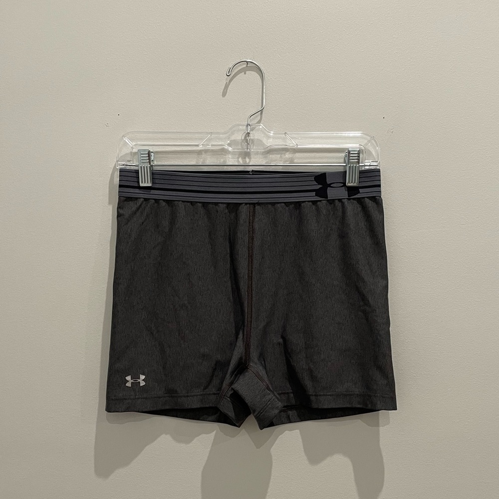 Gray Under Armour Spandex Shorts
